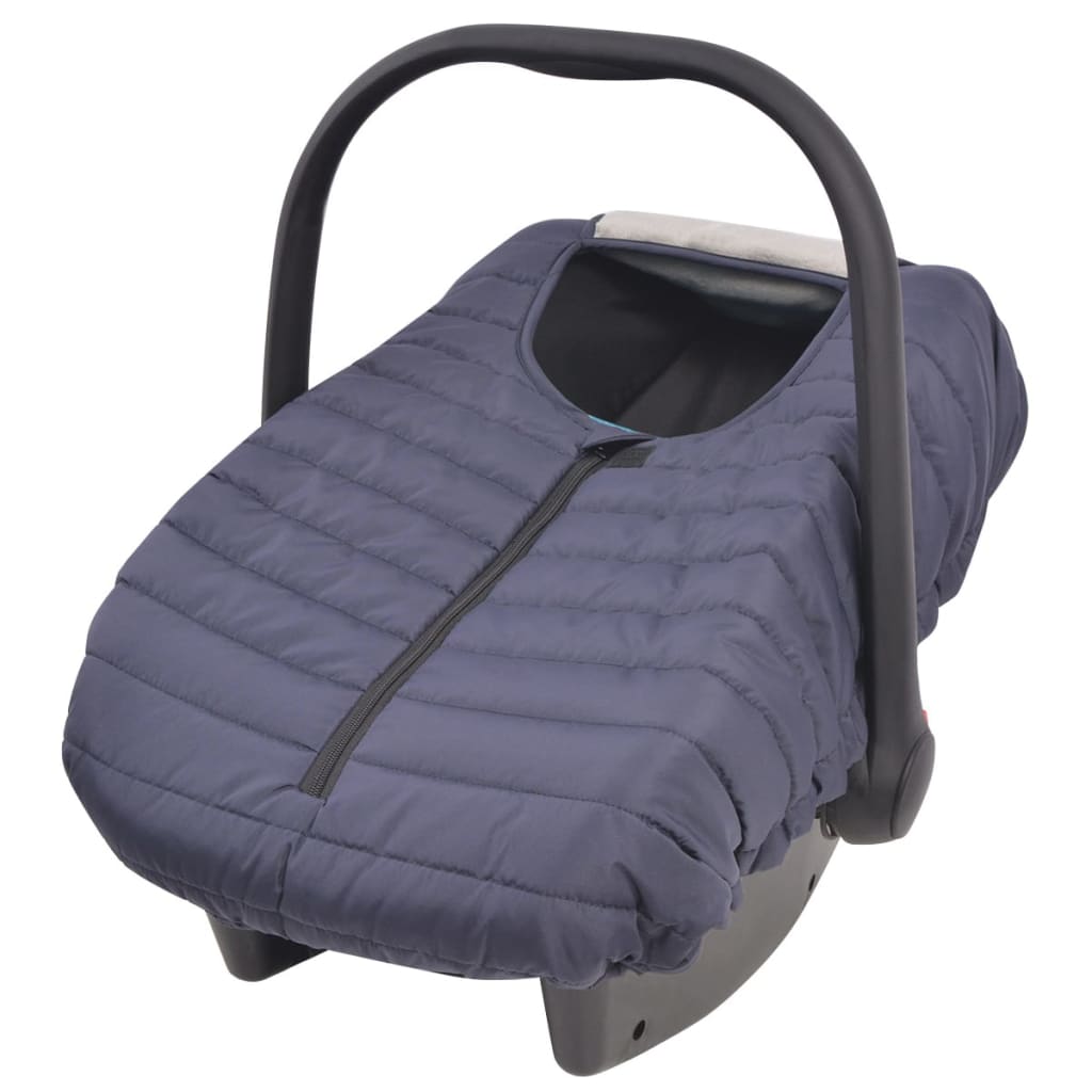 Housse Porte-Bébé Imperméable Bleu Marine 57x43cm Doublure Chaude