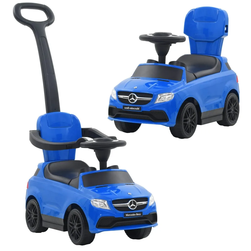 Voiture Mercedes Benz GLE63 Bleu Poussoir Pédales