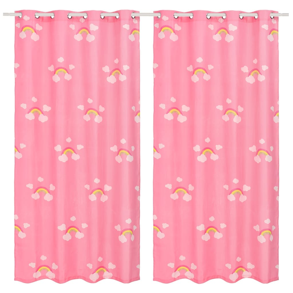 Rideau Occultant Enfant Arc-en-ciel 140x240cm 2pcs