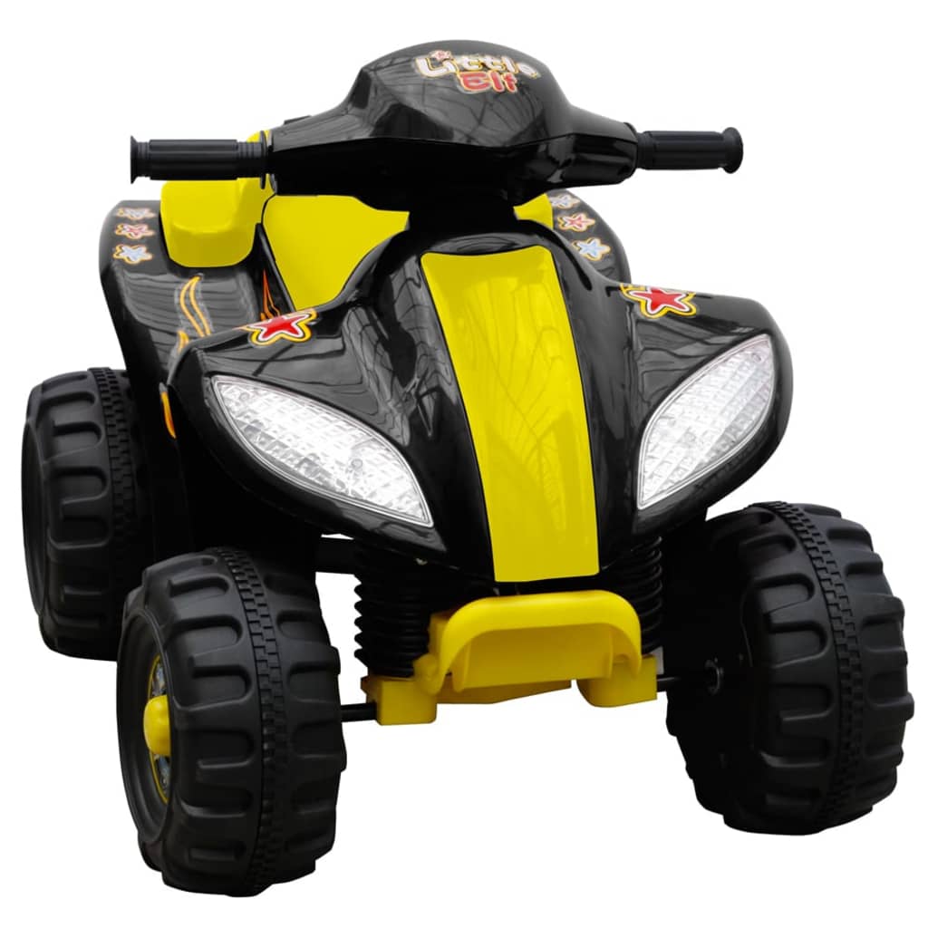 Quad Électrique Enfants 6V Jaune Noir – 3 km/h Sécurisé