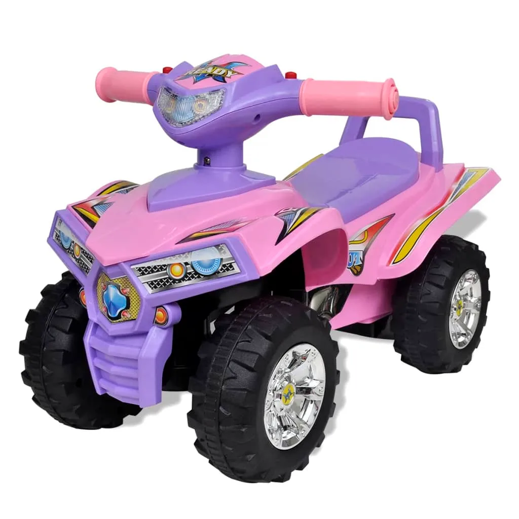 Quad à chevaucher enfant rose sons lumières 12-36 mois