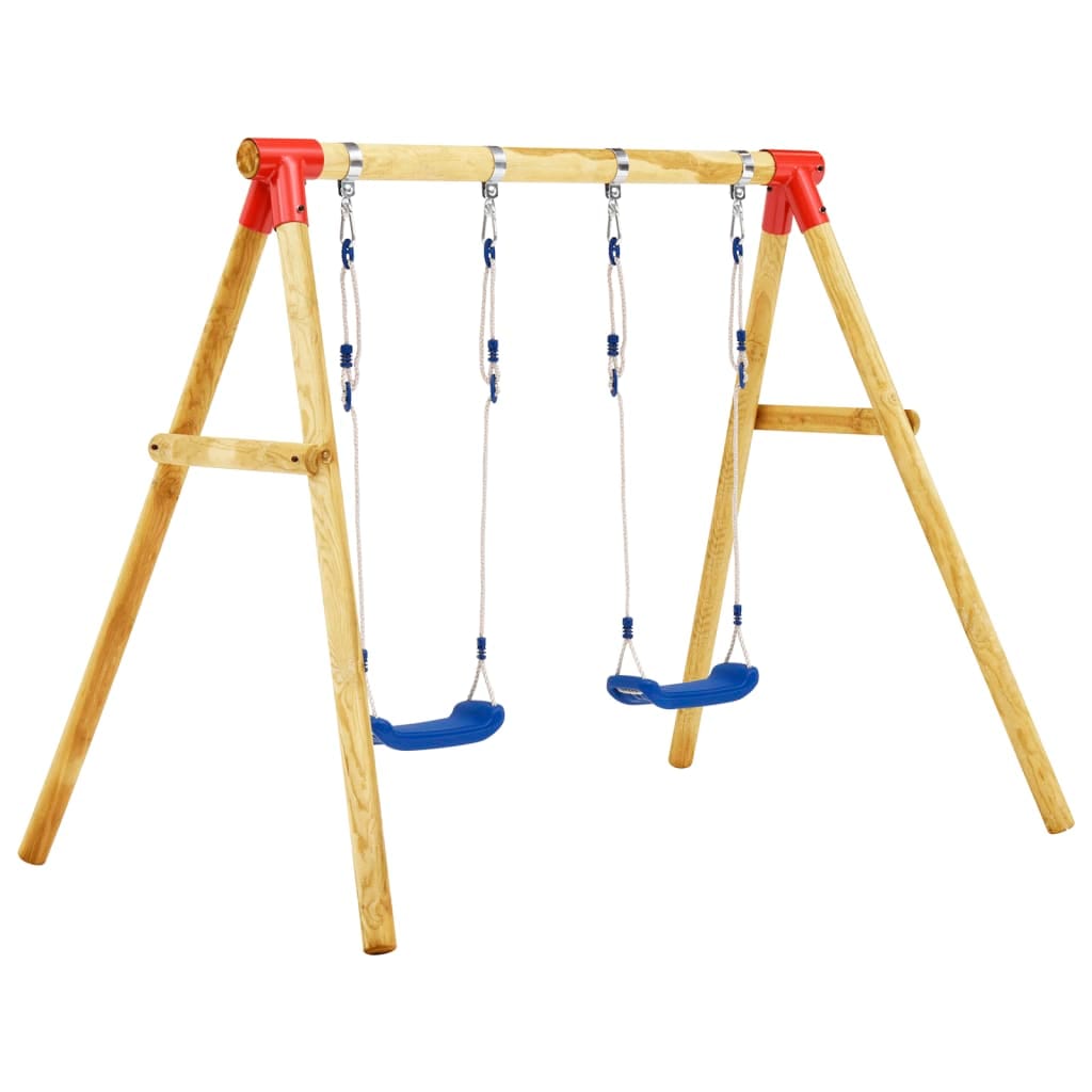 Balançoire extérieur 230x130x166 cm 2 places pinède résistante