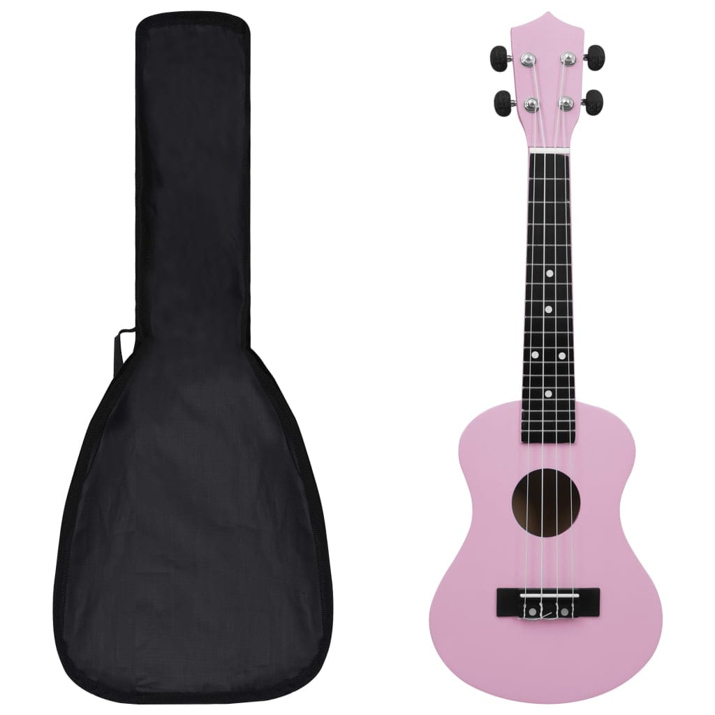 Ukulélé Soprano Rose 23 Pouces Enfant Débutant