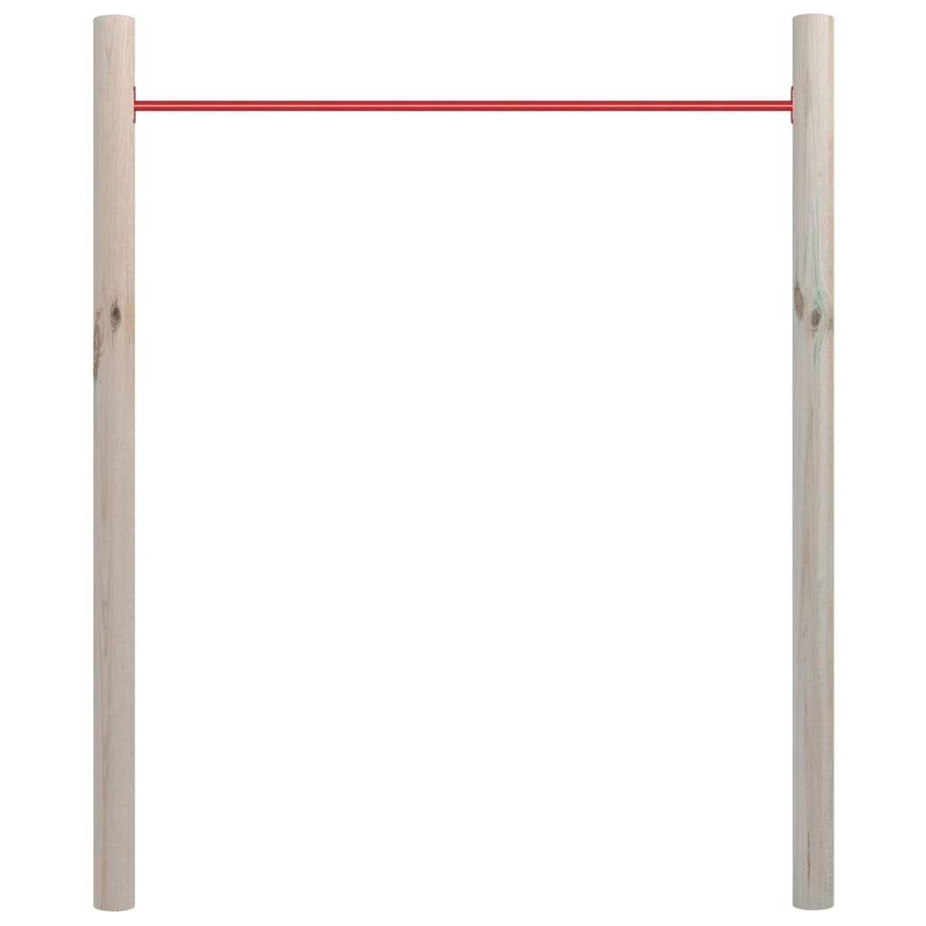 Barre de gymnastique jardin 140×170 cm acier pin enfants