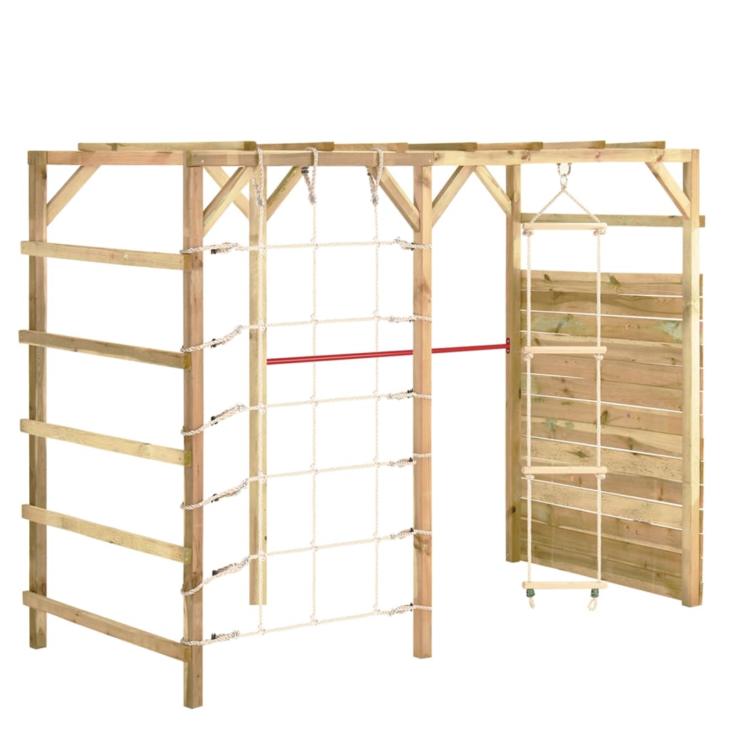 Cadre escalade bois jardin enfant 240x100x170 cm