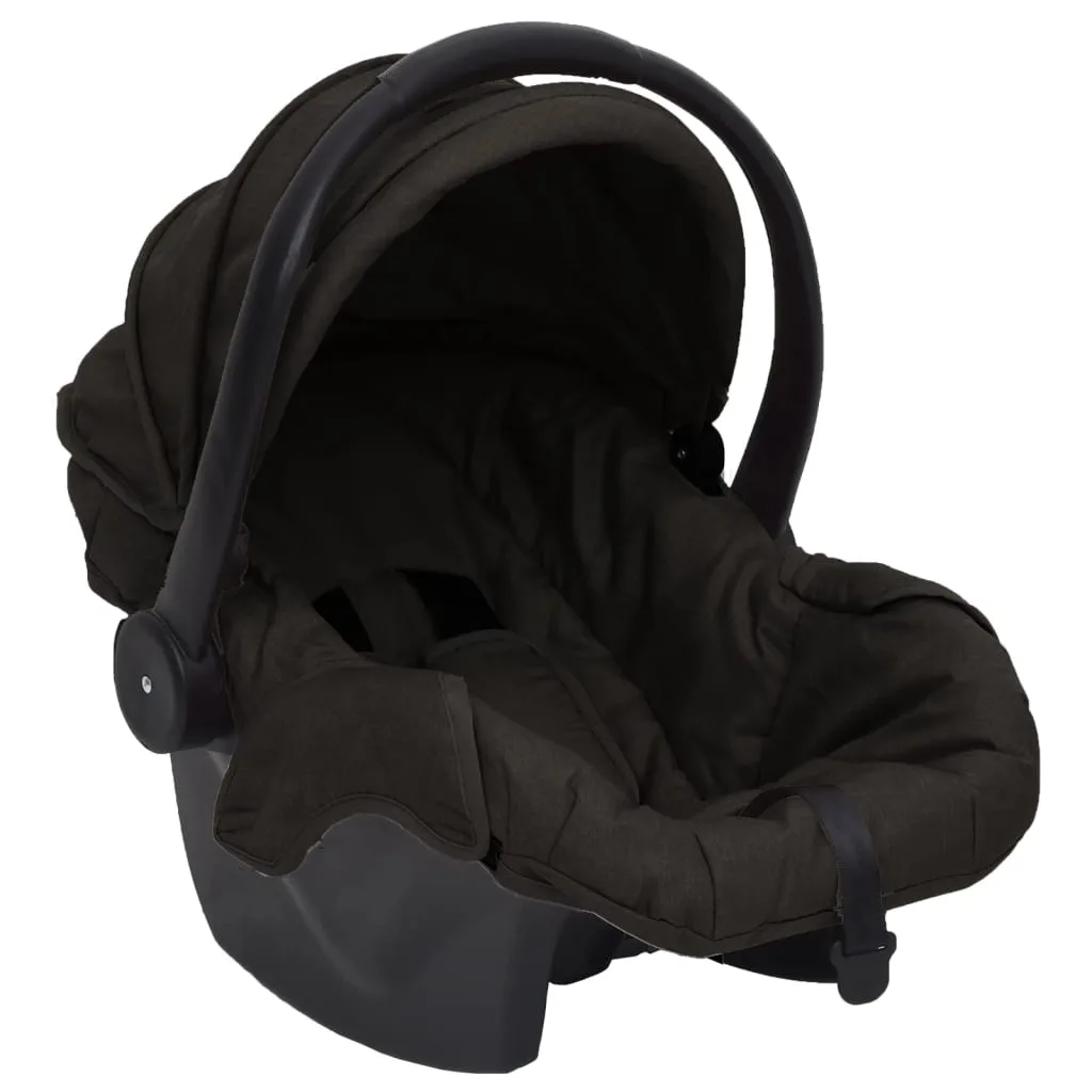 Siège Auto Bébé Anthracite Portable Robuste 42x65x57 cm
