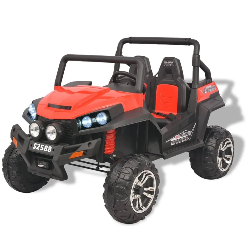 Voiture électrique enfants 2 places XXL rouge noir tout terrain