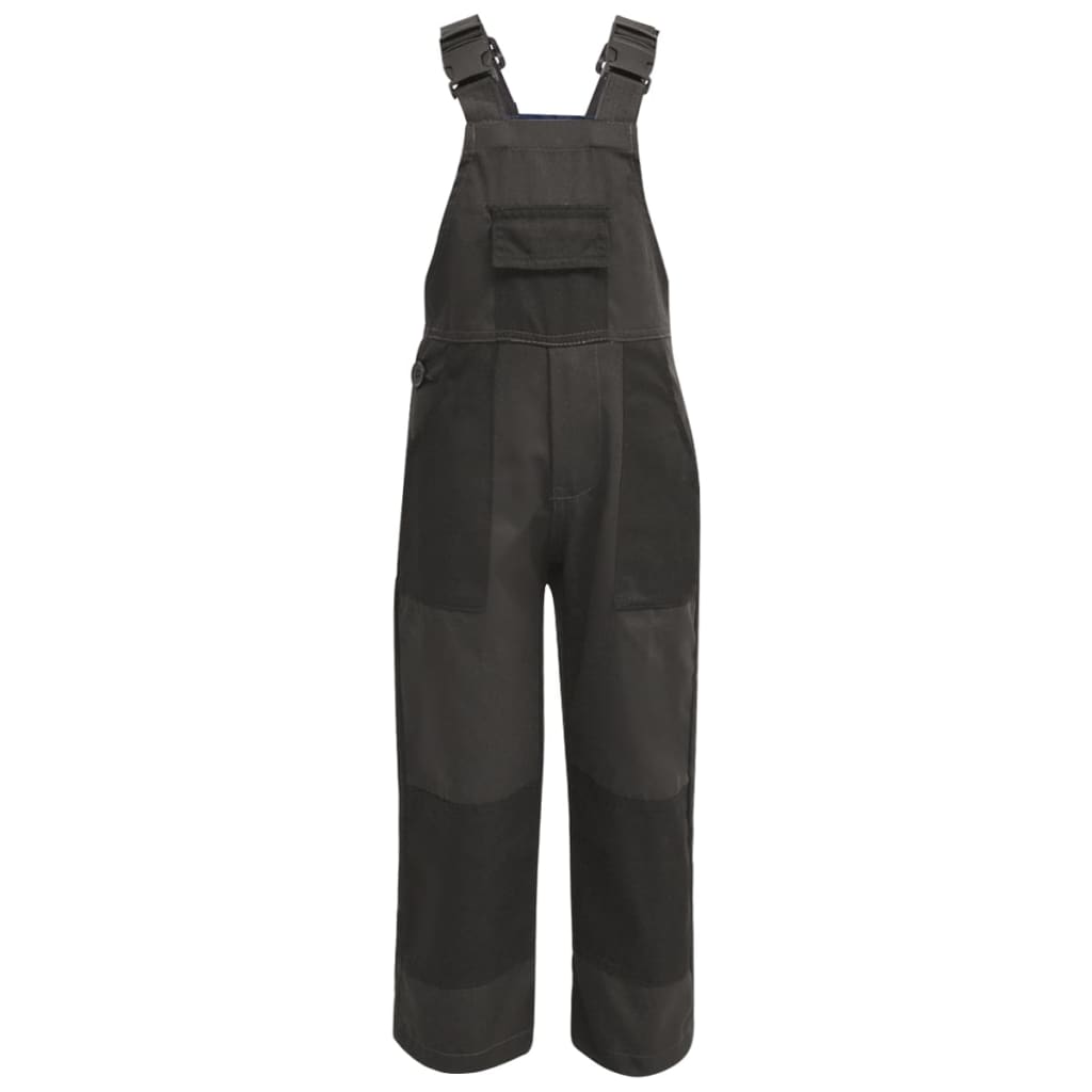 Salopette bavette enfant jardin taille 110 116 gris