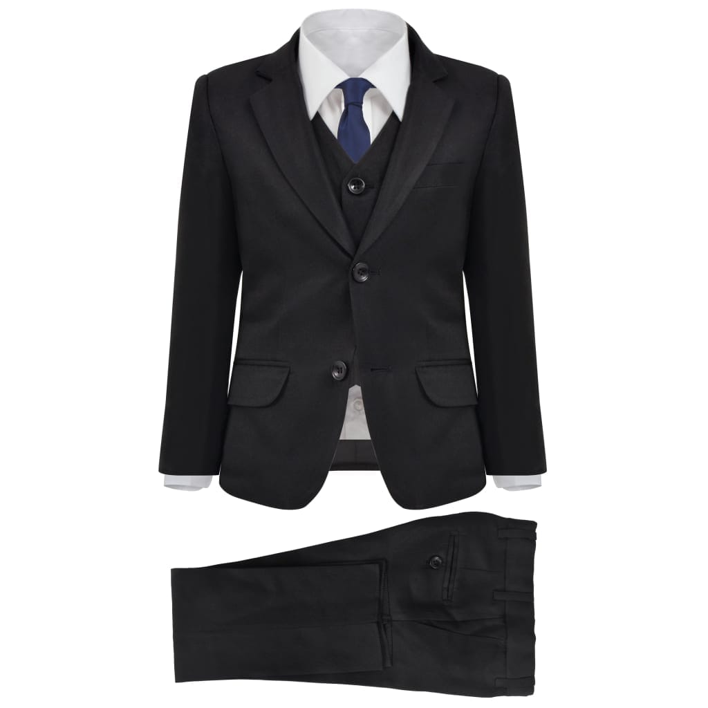 Smoking 3 pièces enfants noir taille 116/122 pour gala
