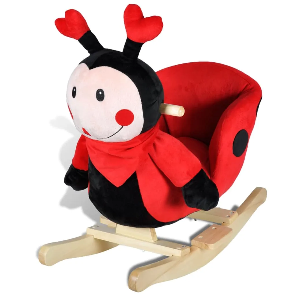 Coccinelle Bascule Bébé Peluche Douce Jouet Éducatif 12 Mois