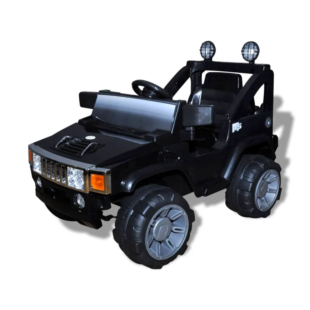 Voiture électrique enfant 6V noire sécurisée 3-8 ans