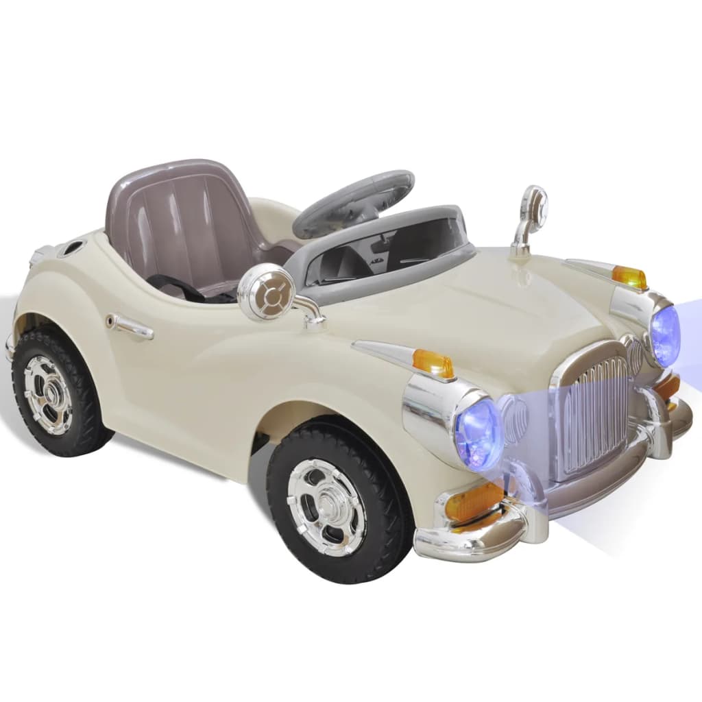 Voiture Enfant Batterie Beige 6V Sécurisée 3 ans