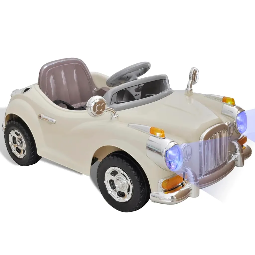 Voiture Enfant Batterie Beige 6V Sécurisée 3 ans
