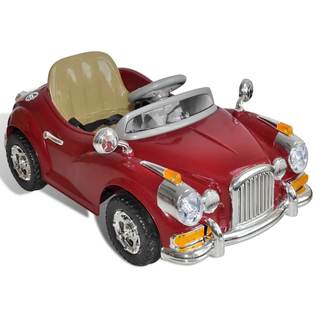 Voiture enfant batterie rouge 6V 25kg sécurisée pour enfants