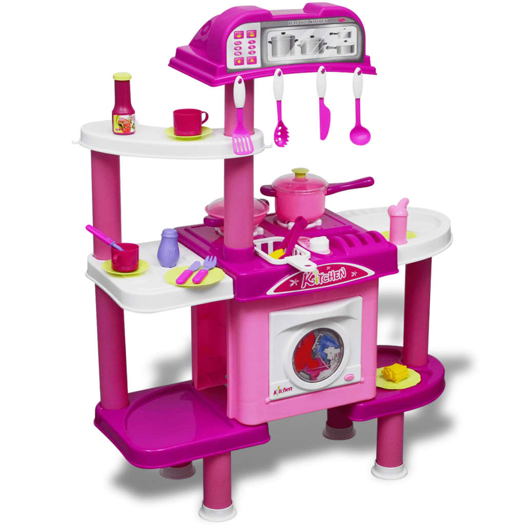 Cuisine Jouet Enfants Rose Lumineuse Sonore 3 ans +