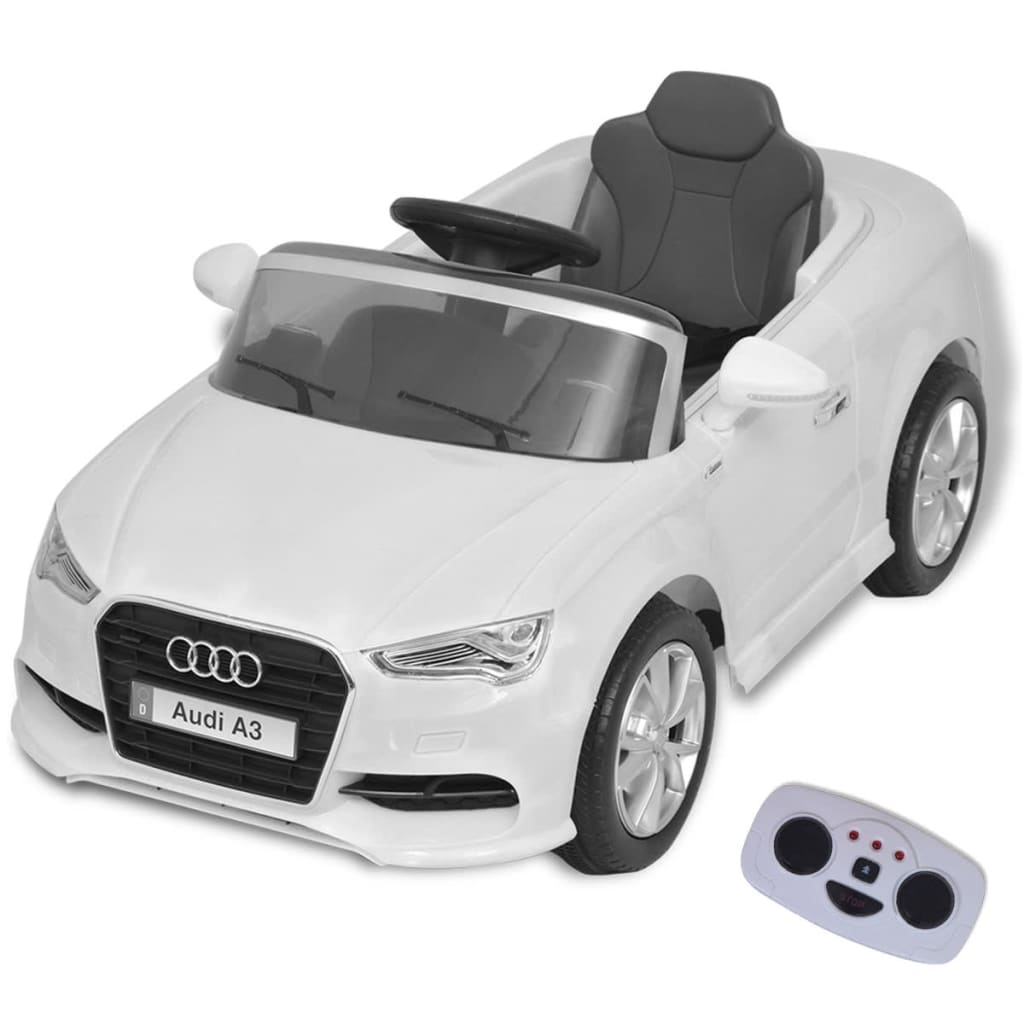 Voiture Électrique Enfant Audi A3 6V Télécommandée Blanche
