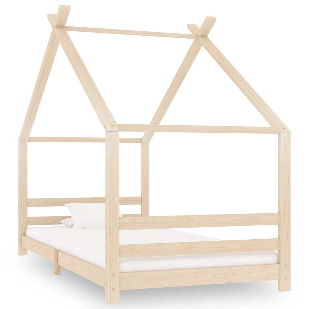 Cadre Lit Enfant Pin Massif 90×200 Cabane Design