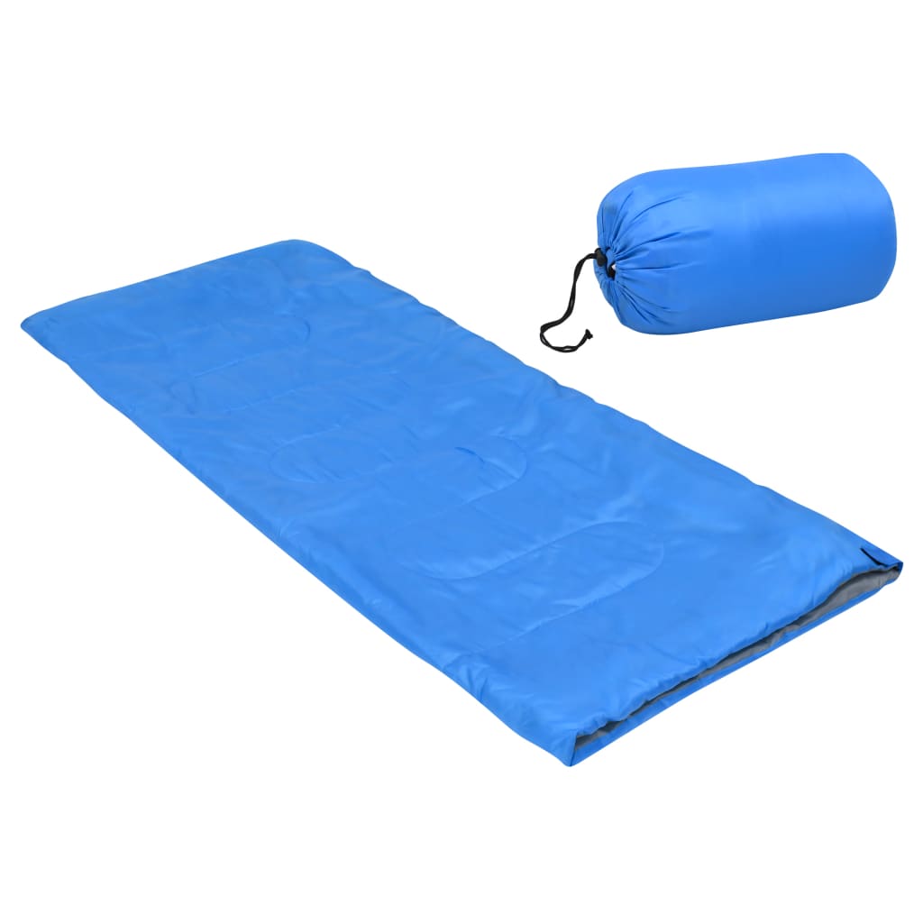 Sac de couchage enfant léger bleu 670g enveloppe 15°C