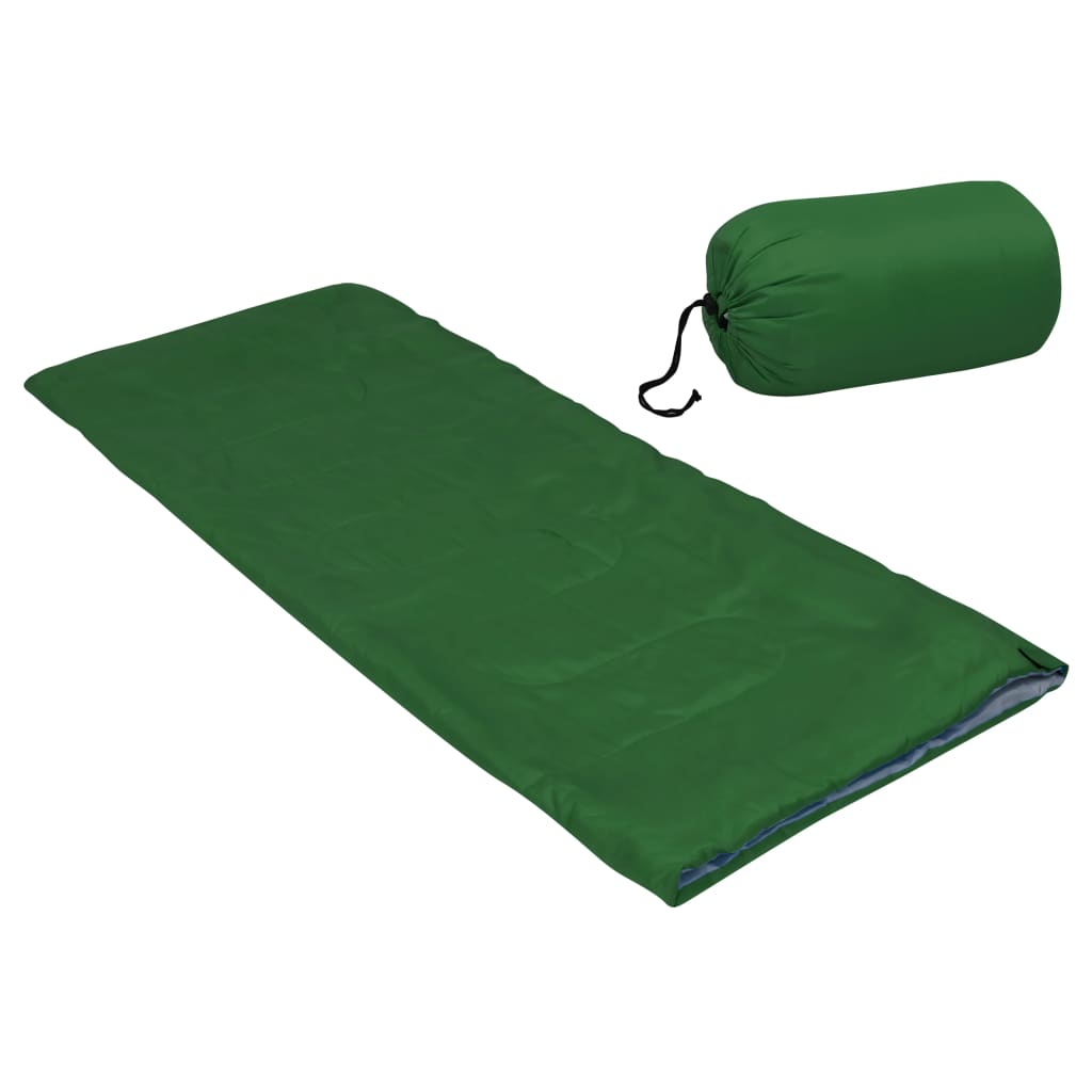 Sac de couchage léger pour enfants enveloppe vert 670g 15°C