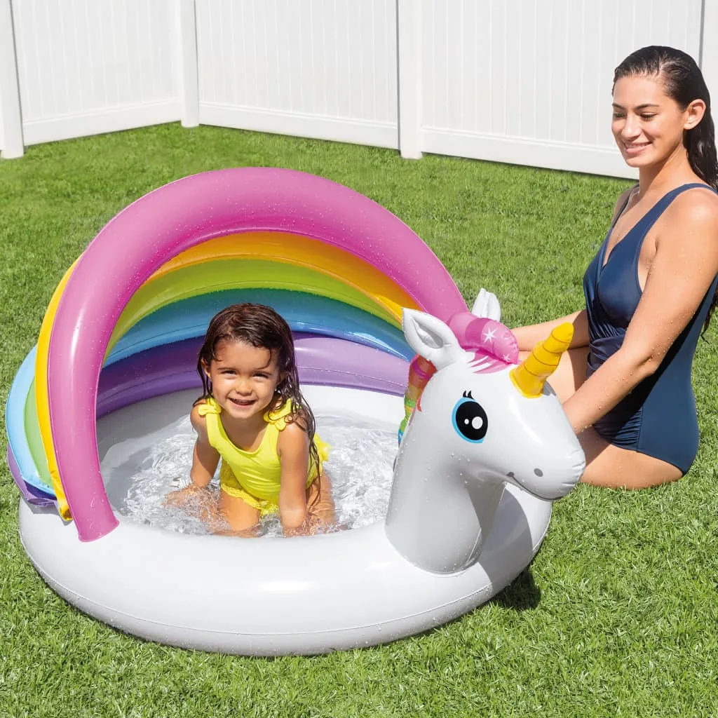 Piscine Licorne Bébé Intex Gonflable 127x102x69 cm