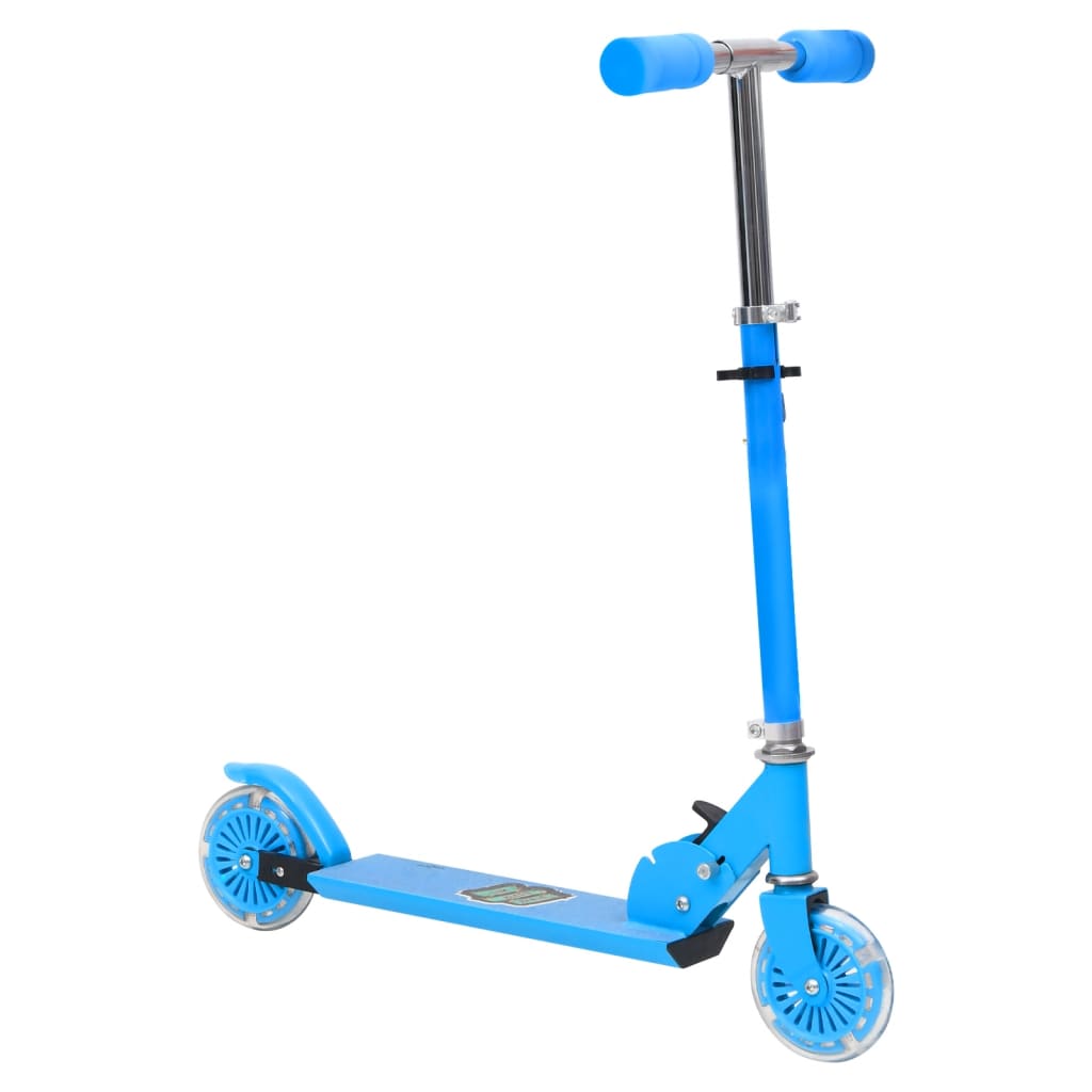 Scooter enfant aluminium guidon réglable bleu 125mm