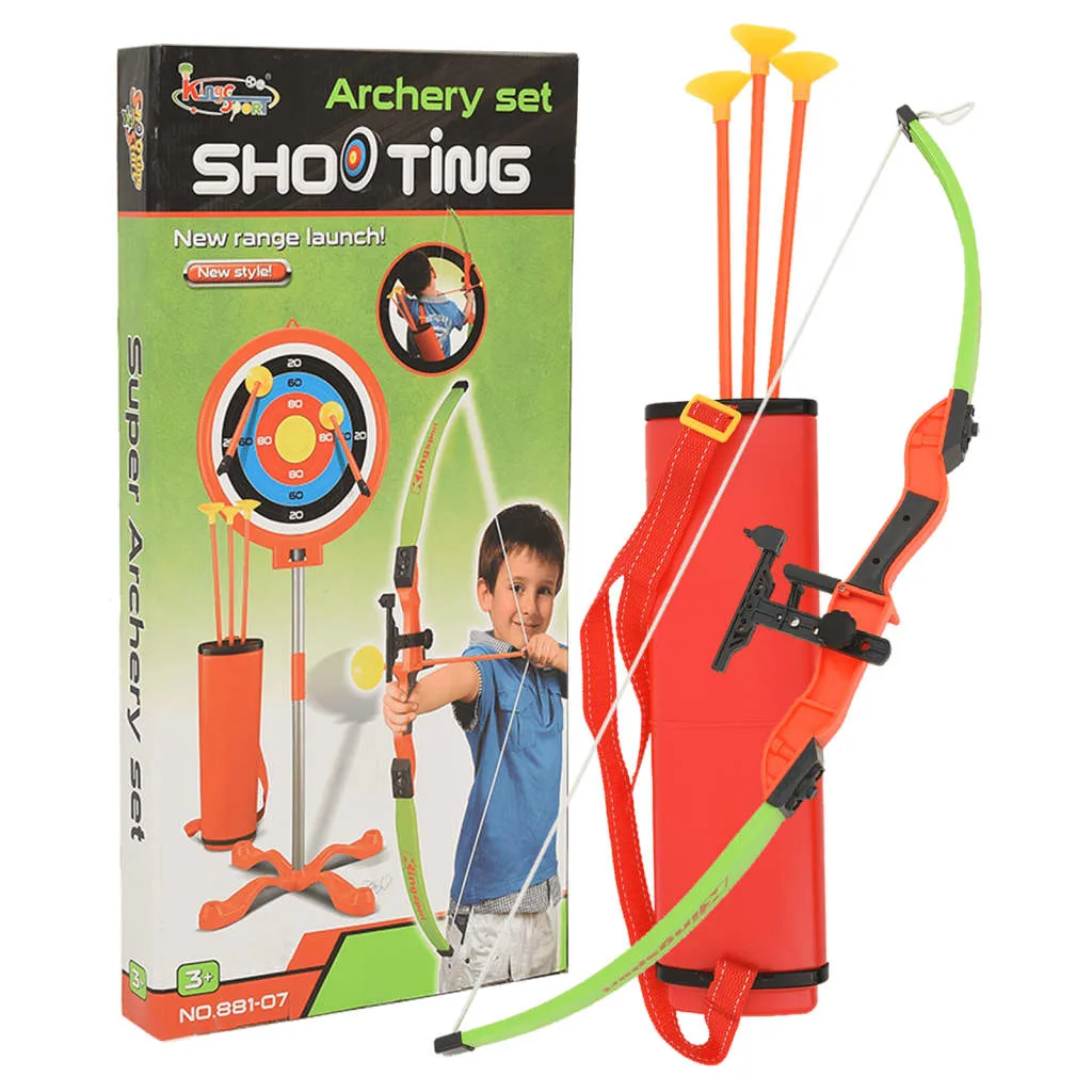 Tir à l’arc enfants set complet flèches ventouses sécurité sport