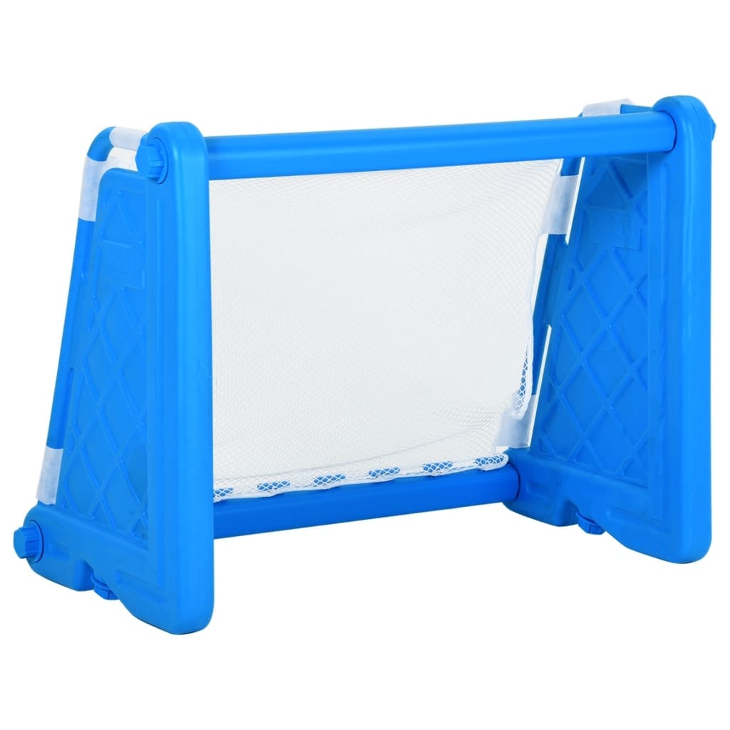 But de football enfants 100x75x55 cm plastique bleu stable