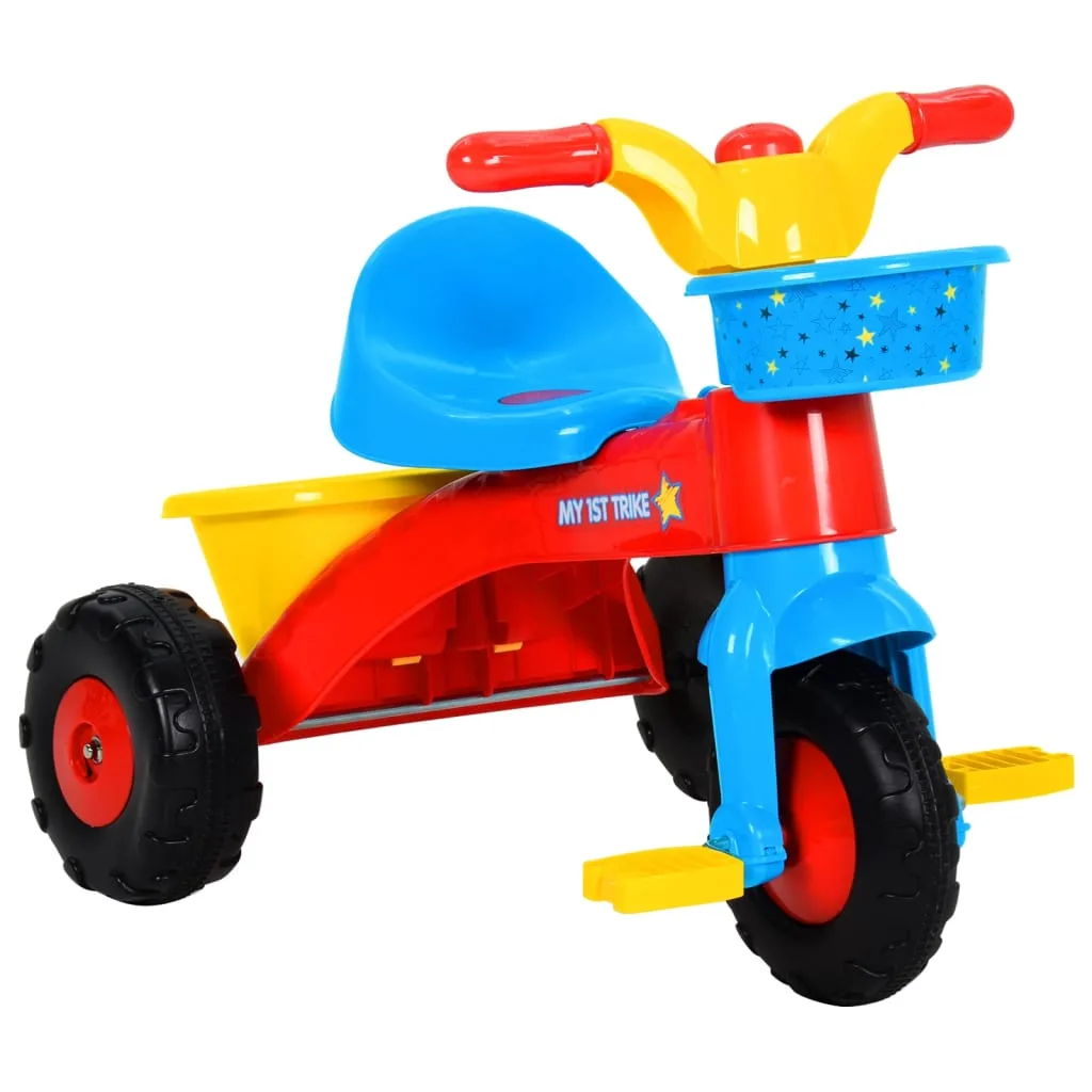 Tricycle Enfant Multicolore 3 Roues Stable Éducatif