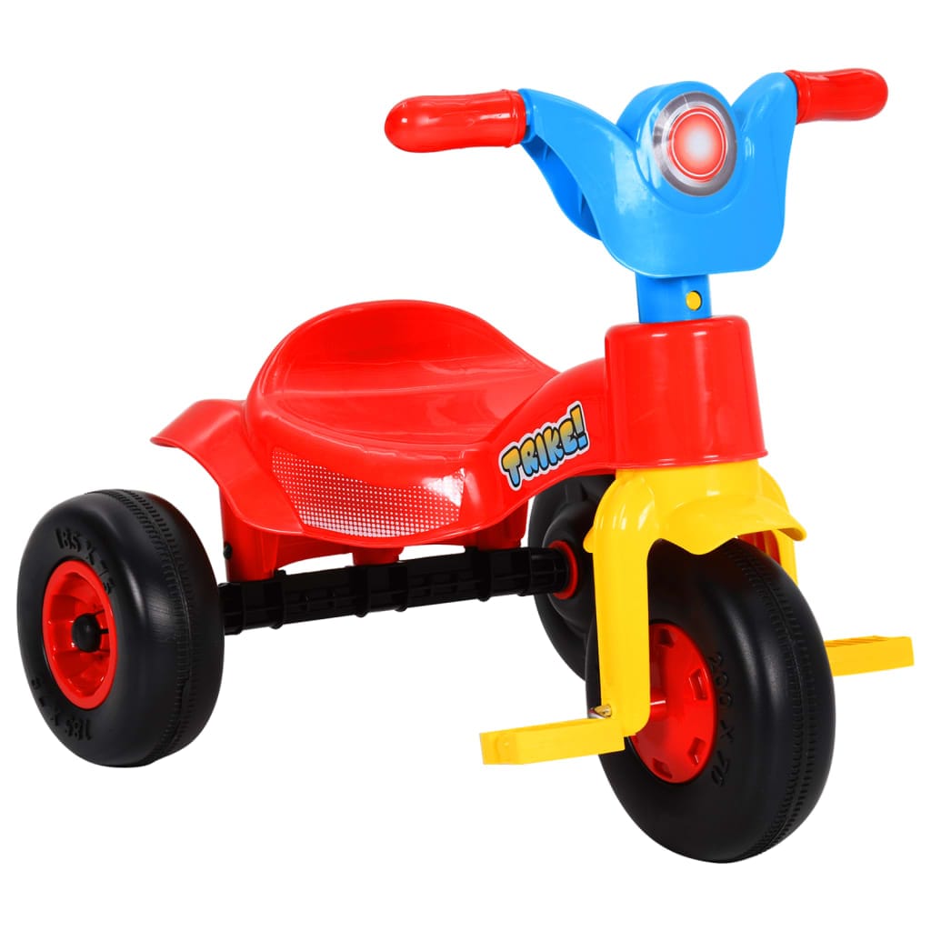 Tricycle pour enfants multicolore stable avec panier ergonomique