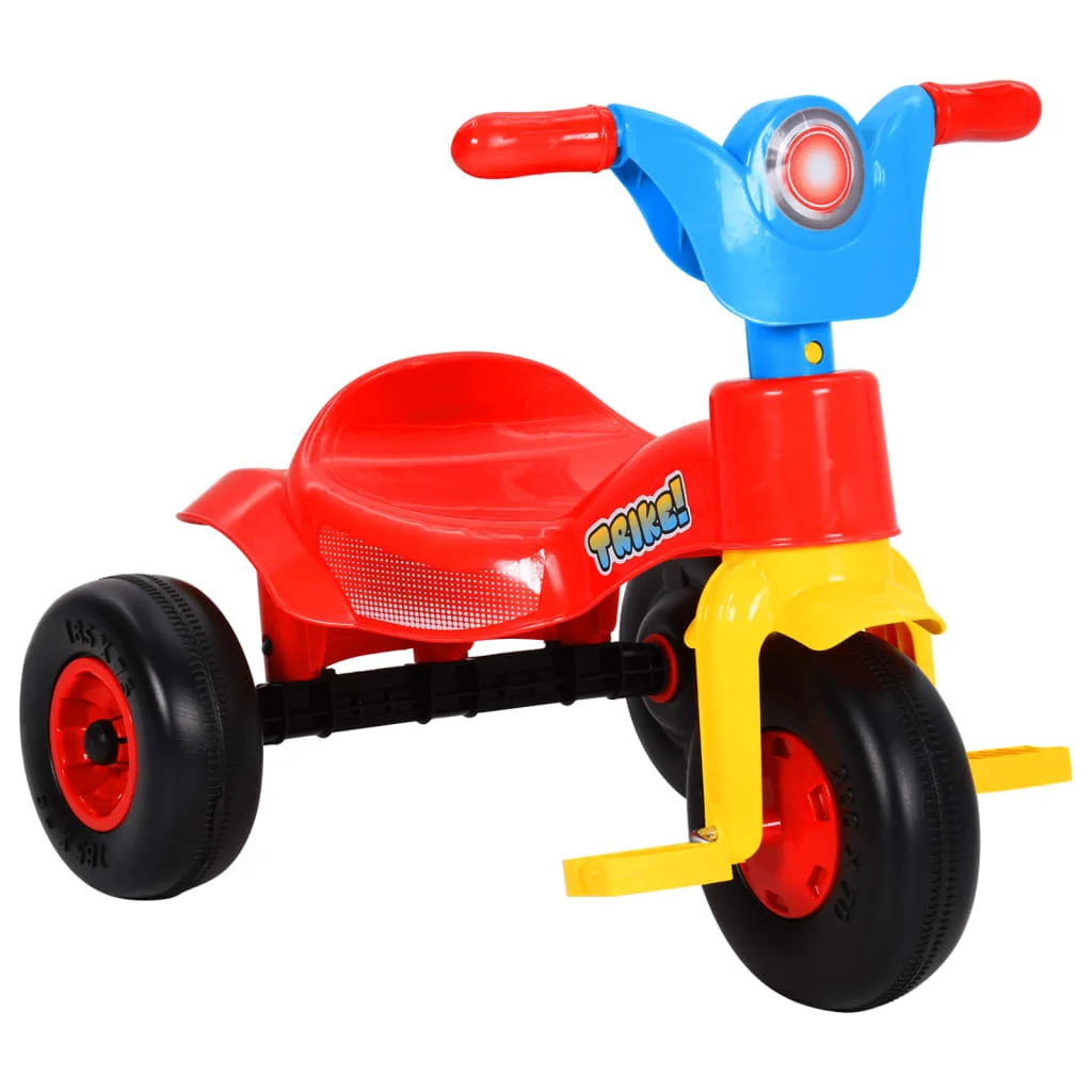 Tricycle pour enfants multicolore stable avec panier ergonomique