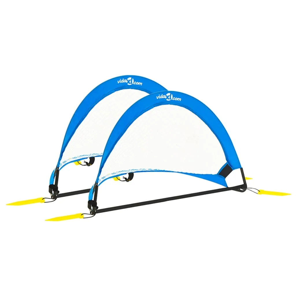Buts de football enfant 2 pcs 75x46x48 cm sac rangement