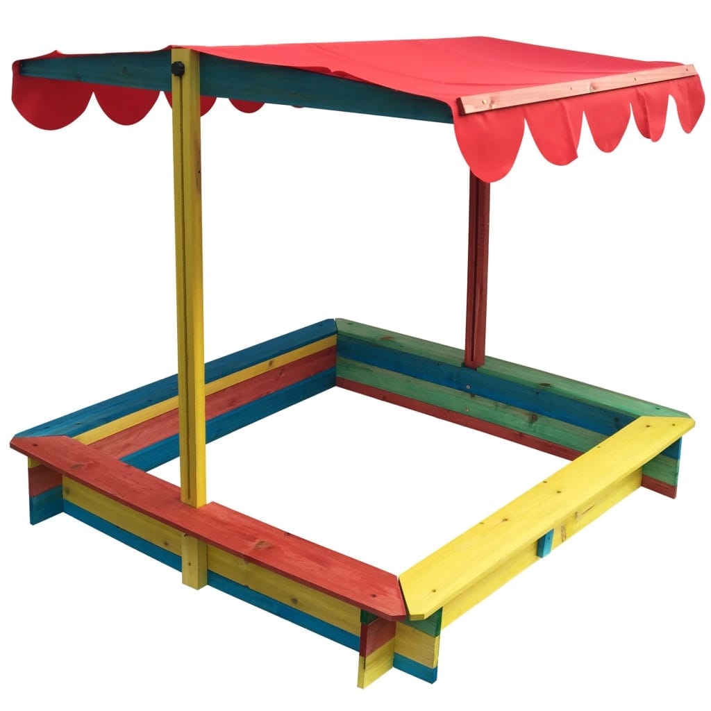 Bac à Sable Auvent Multicolore 117 cm HI Enfants
