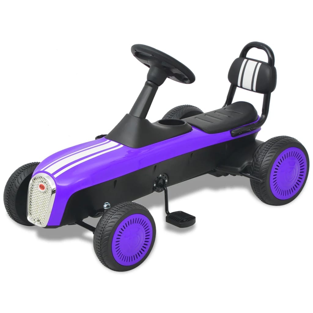 Kart à Pédale Violet Enfant – Confort, Frein & Roues PVC