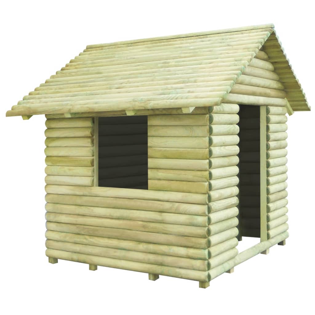 Cabane Bois Jardin Enfant 167x150x151 cm – Pin Imprégné