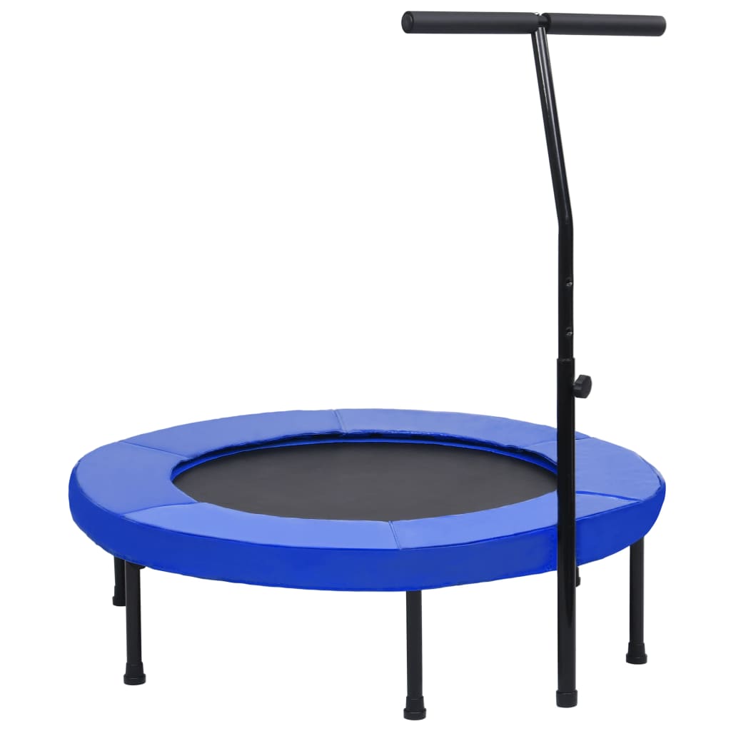 Trampoline Fitness 102cm Poignée T et Coussin Sécurité