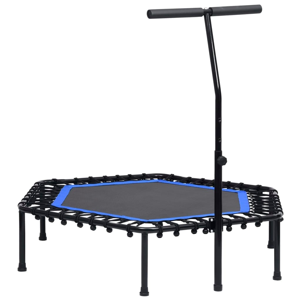 Trampoline de Fitness 122 cm Hexagonal avec Poignée Résistant