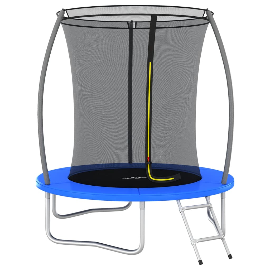 Trampoline Rond 183 cm 80 kg avec Filet Sécurité Échelle