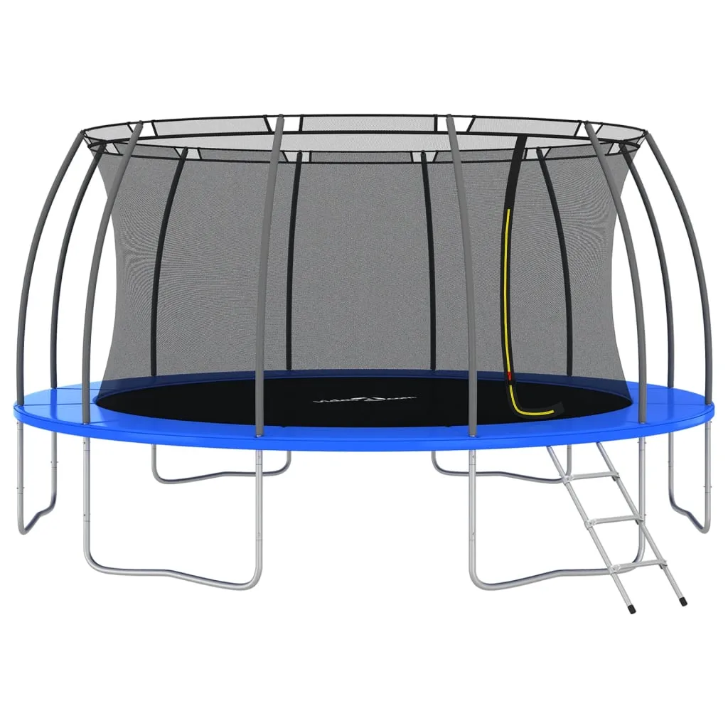 Trampoline Rond 488 cm Sécurité 150 kg Filet Inclus