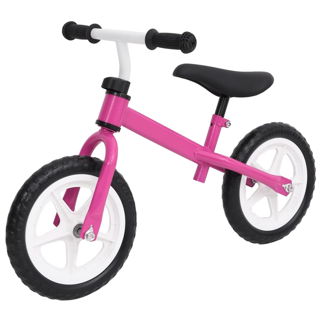 Vélo équilibre 10 pouces starter rose acier enfant 3 ans
