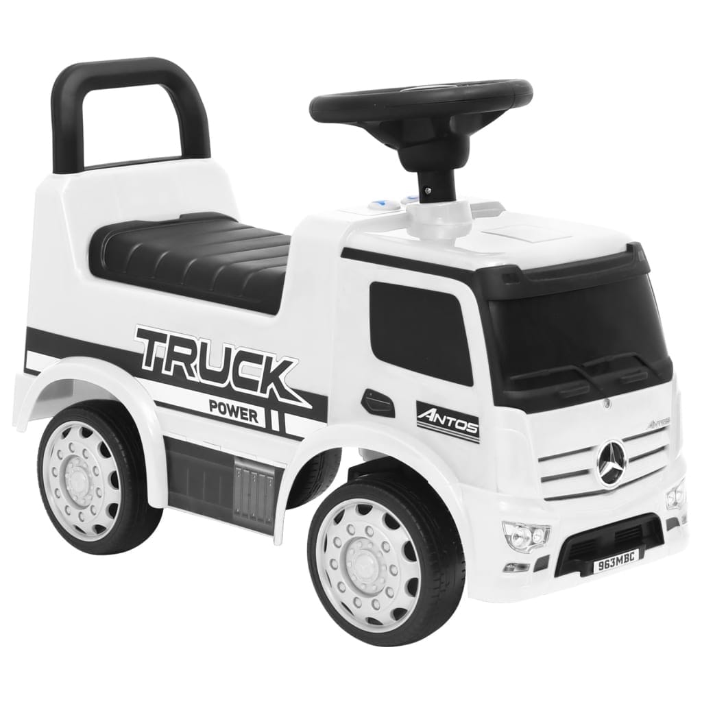 Camion Pédales Mercedes-Benz Blanc Officiel 12-36 mois