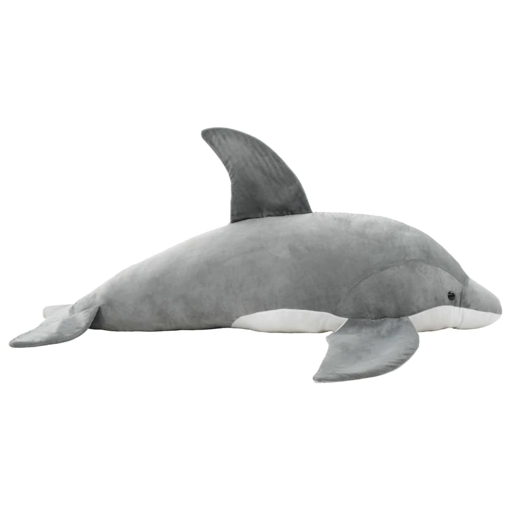 Dauphin en peluche Gris