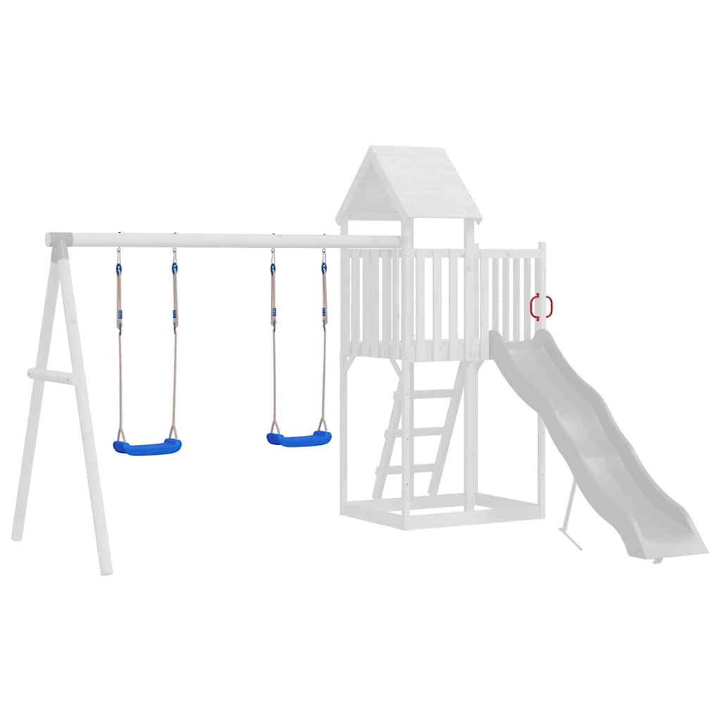 Sièges de balançoire avec cordes 2 pcs bleu 37×15 cm PE
