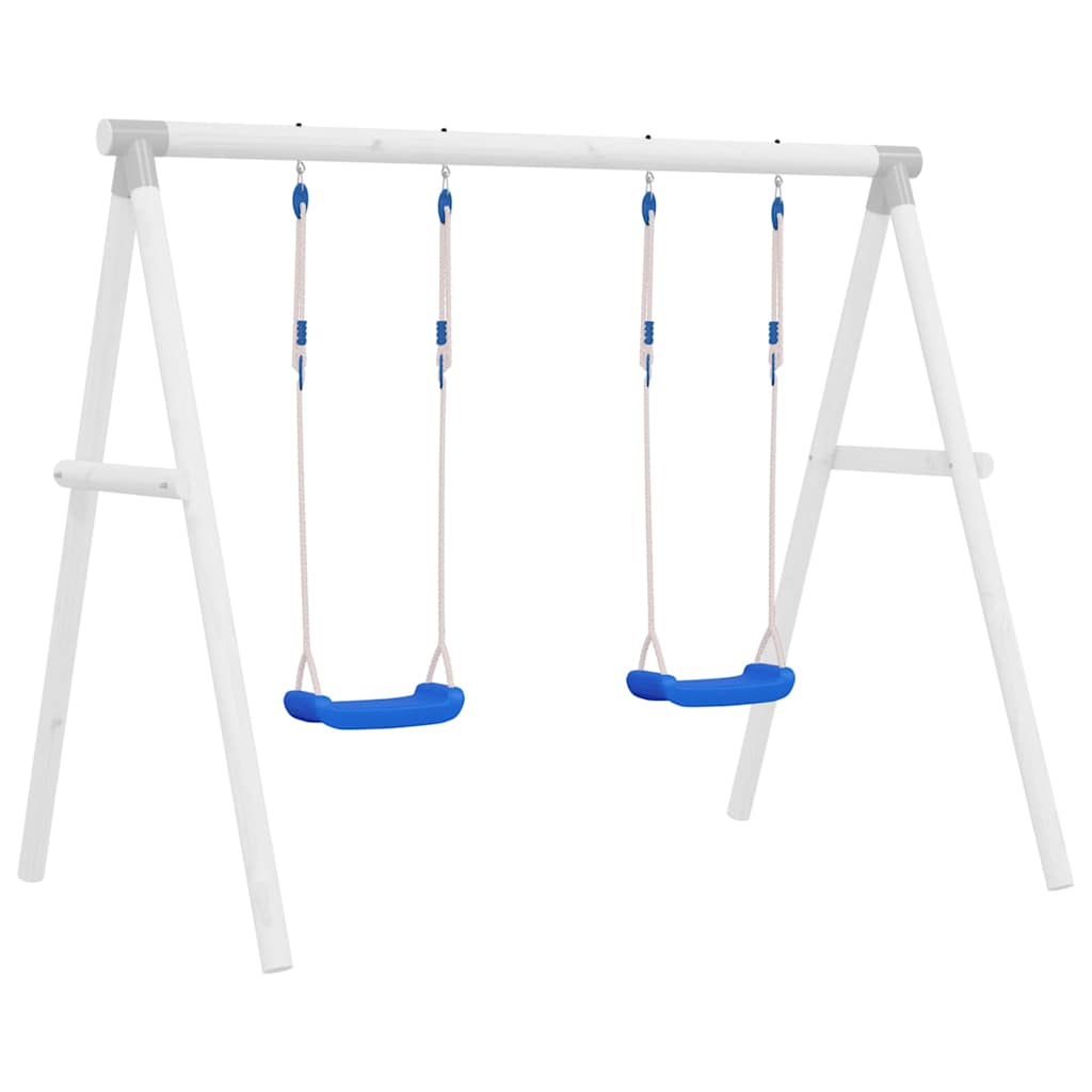 Sièges de balançoire avec cordes 2 pcs bleu 37×15 cm PE