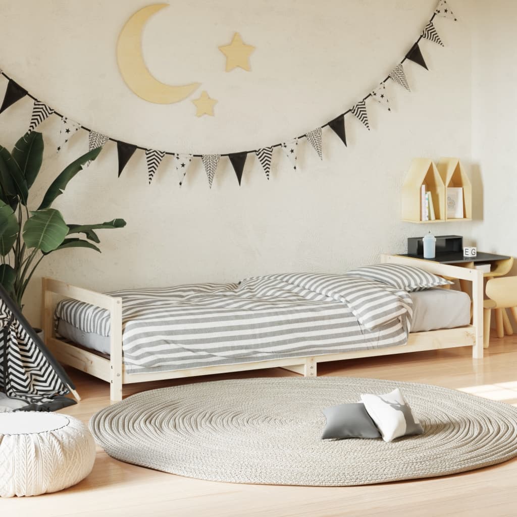Cadre de lit pour enfants 80×200 cm bois de pin massif