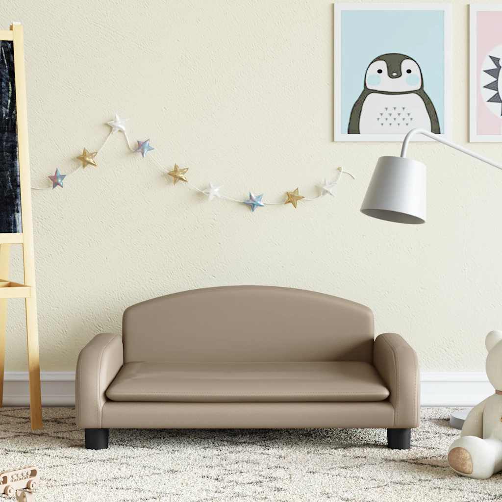 Canapé pour enfants cappuccino 70x45x30 cm similicuir