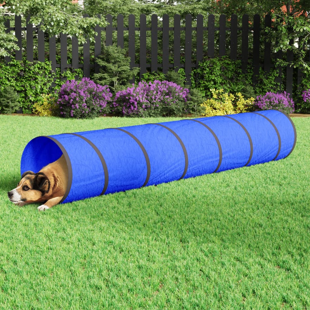 Tunnel pour chien bleu Ø 50×300 cm polyester