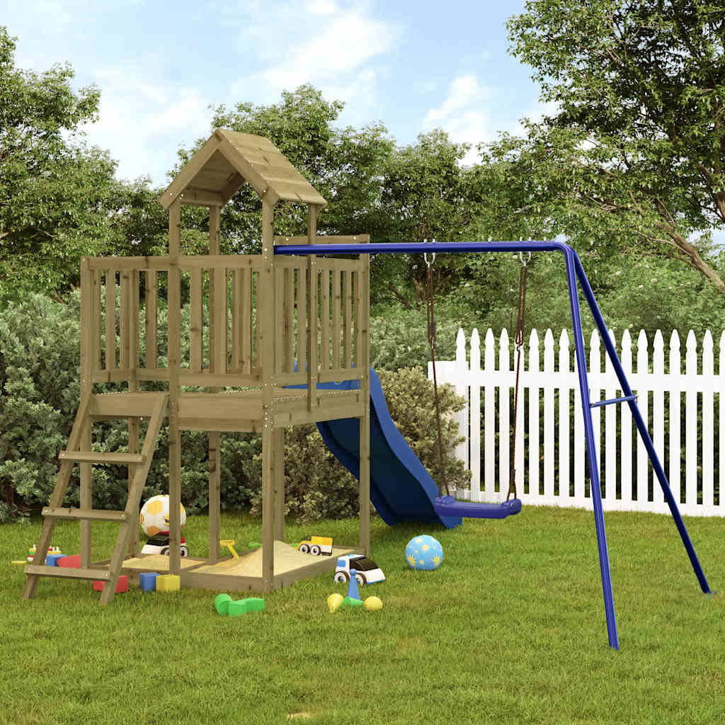 Aire de jeux d’extérieur bois de pin imprégné