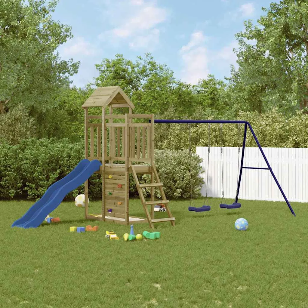 Aire de jeux d&rsquo;extérieur bois de pin imprégné