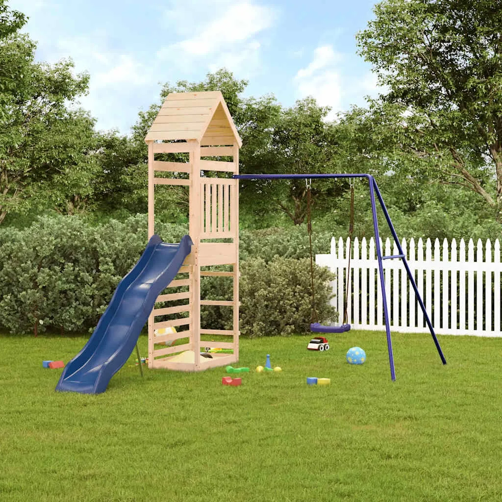 Aire de jeux d’extérieur bois de pin massif