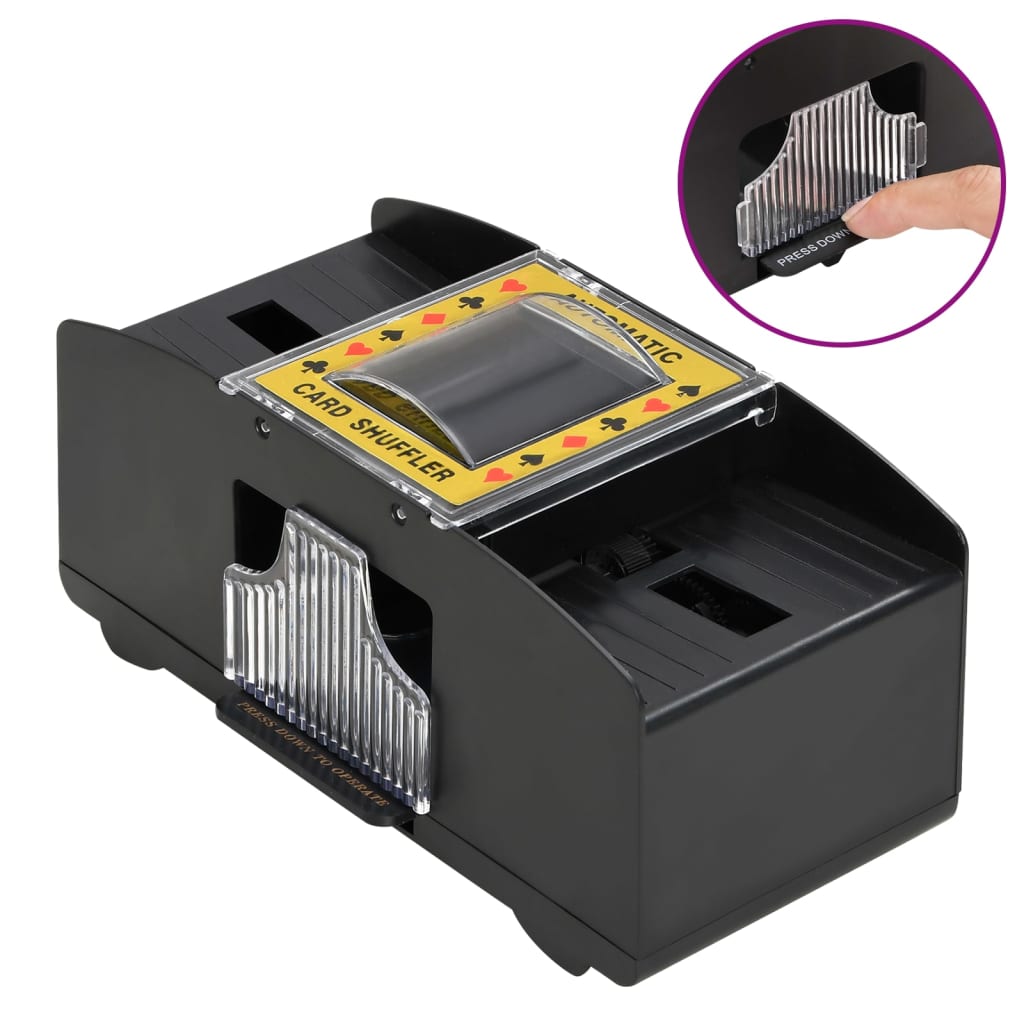 Mélangeur de cartes automatique noir 2 jeux